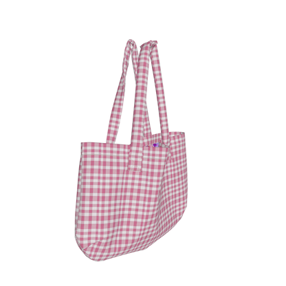 Large Tote Bag in Heavyweight Stretch Cotton Denim