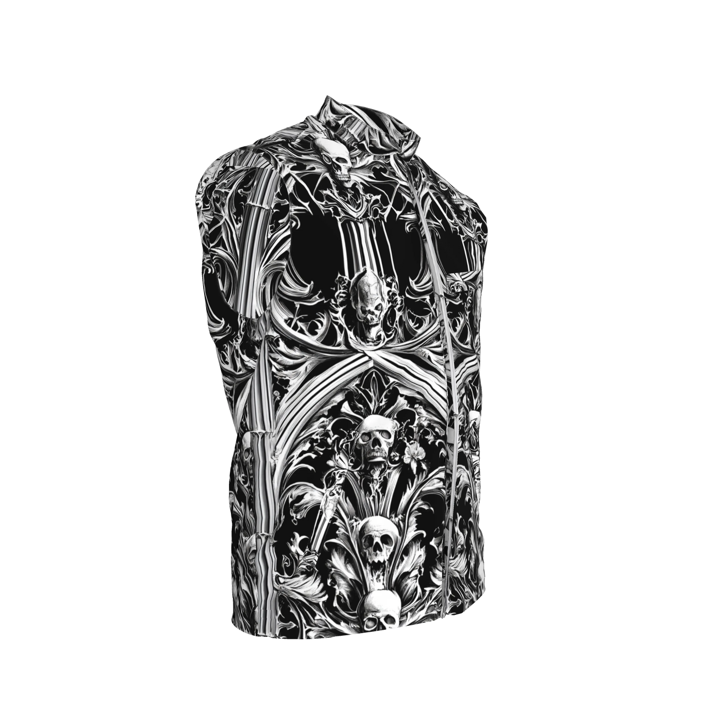 Skull Vest – Heavy Stretch Cotton Twill Gilet