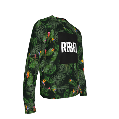 Tailored Crewneck Sweatshirt – Tropical Rebel Print