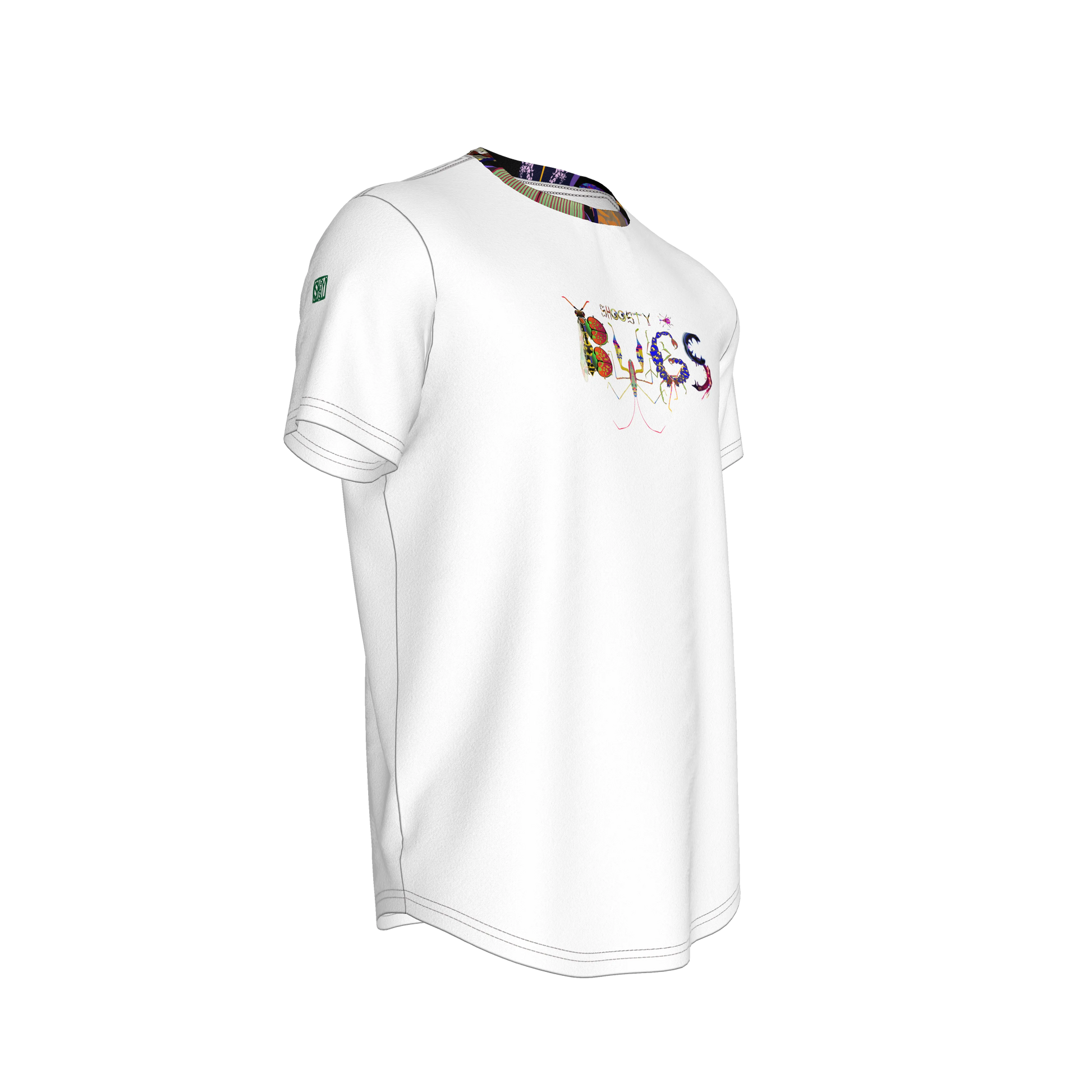 Shoosty Bugs Fitted T-Shirt with Shaped Hem