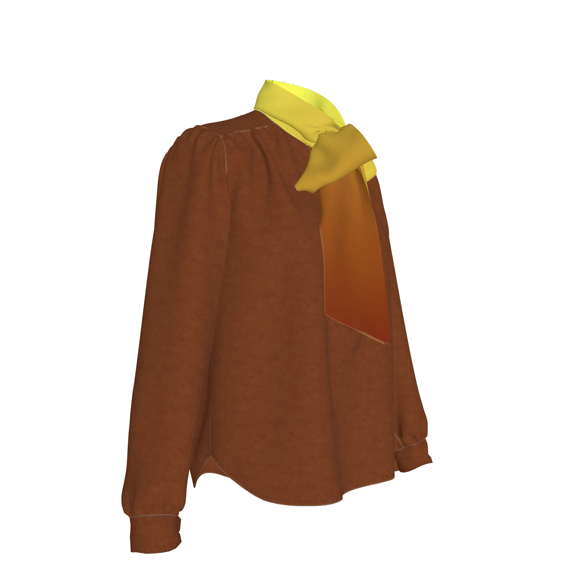 Bow Blouse in Pima Cotton Poplin