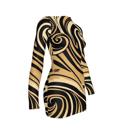 Solei Sccop Back Bodycon Dress (Baz'l Couture)