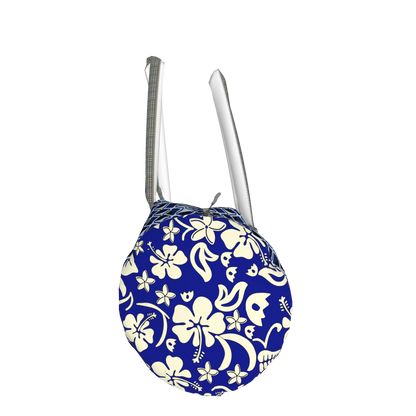 19" Duffel Bag in Digital Indigo Grid/Floral Print