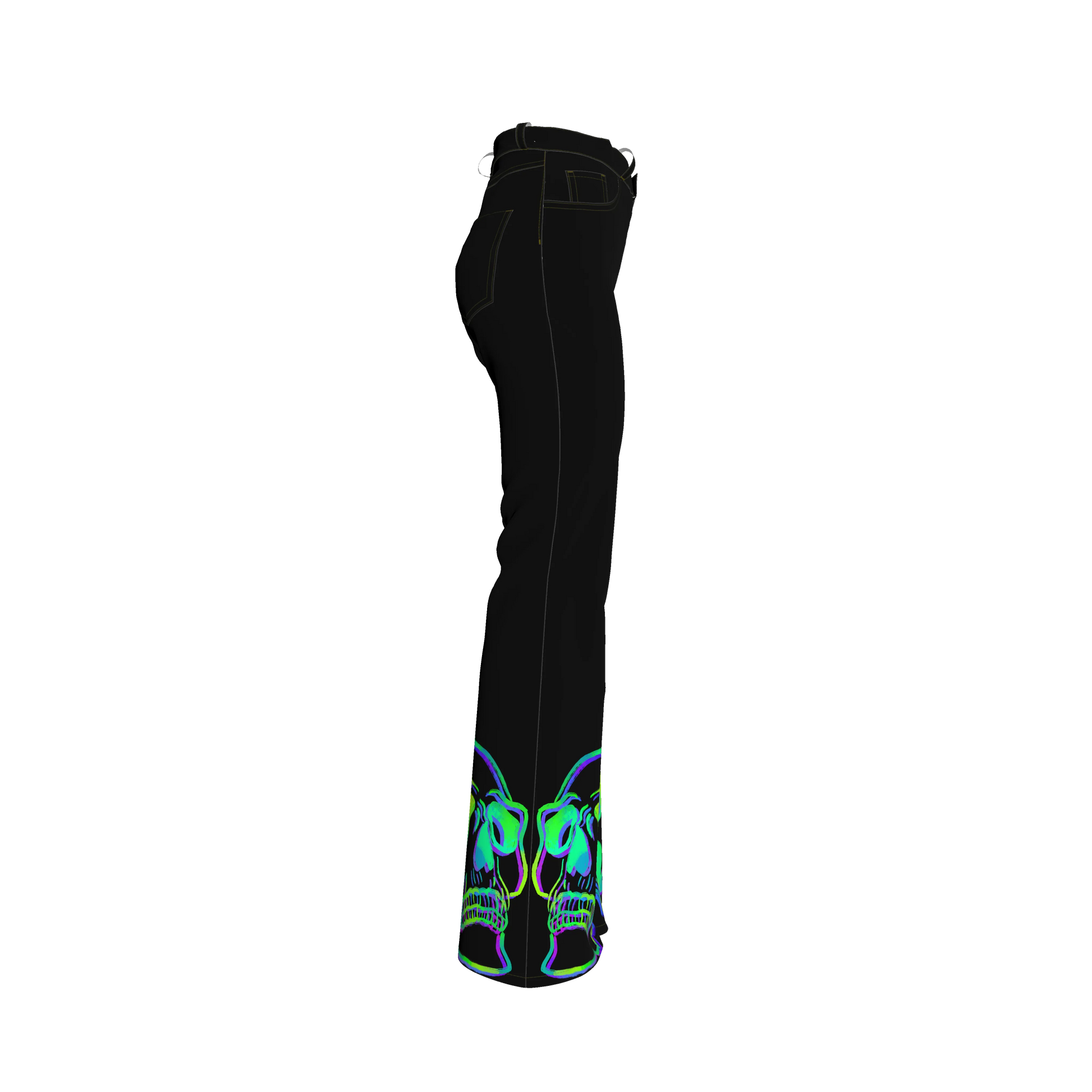 Glo-skull Bellbottoms
