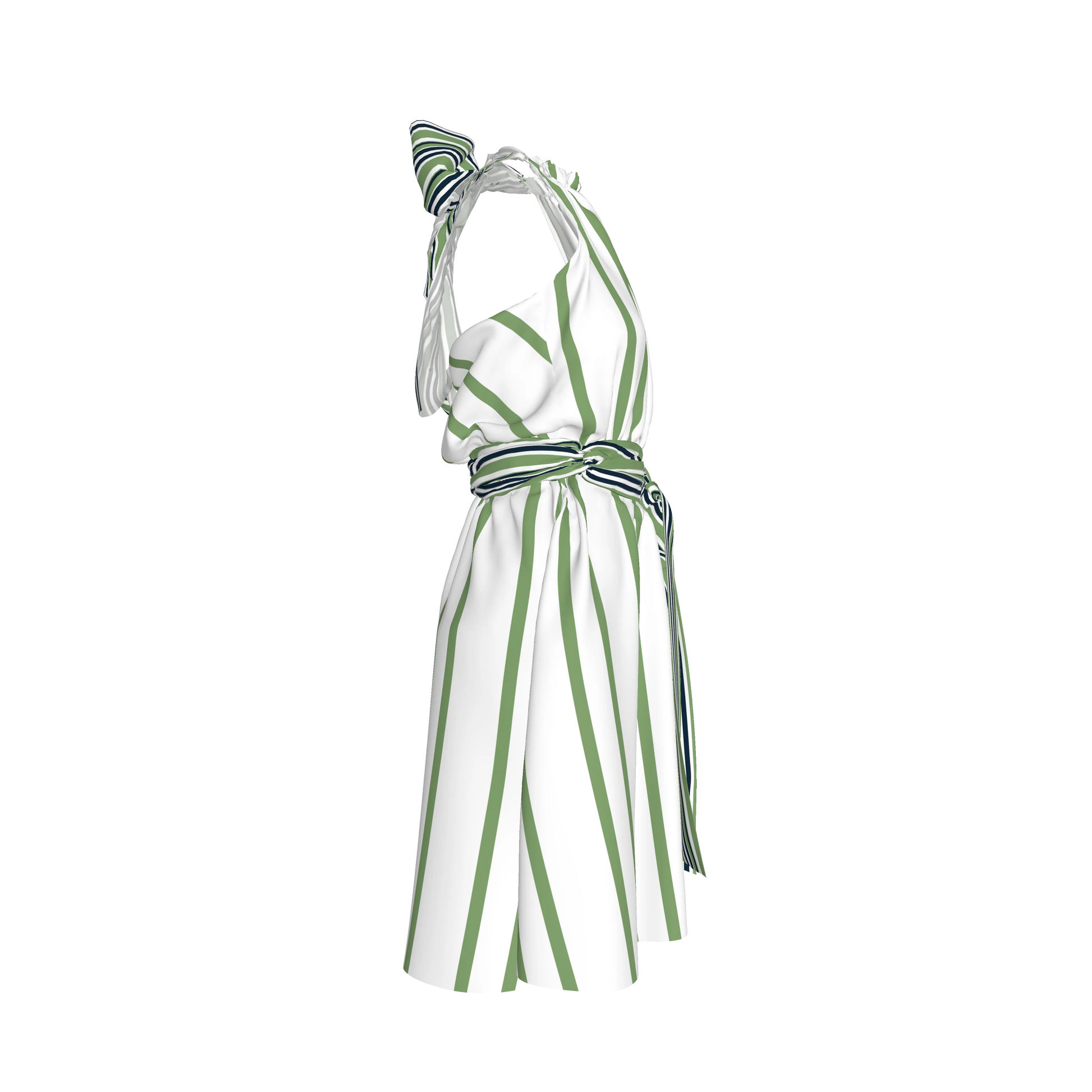 Knee Length Halter Dress 