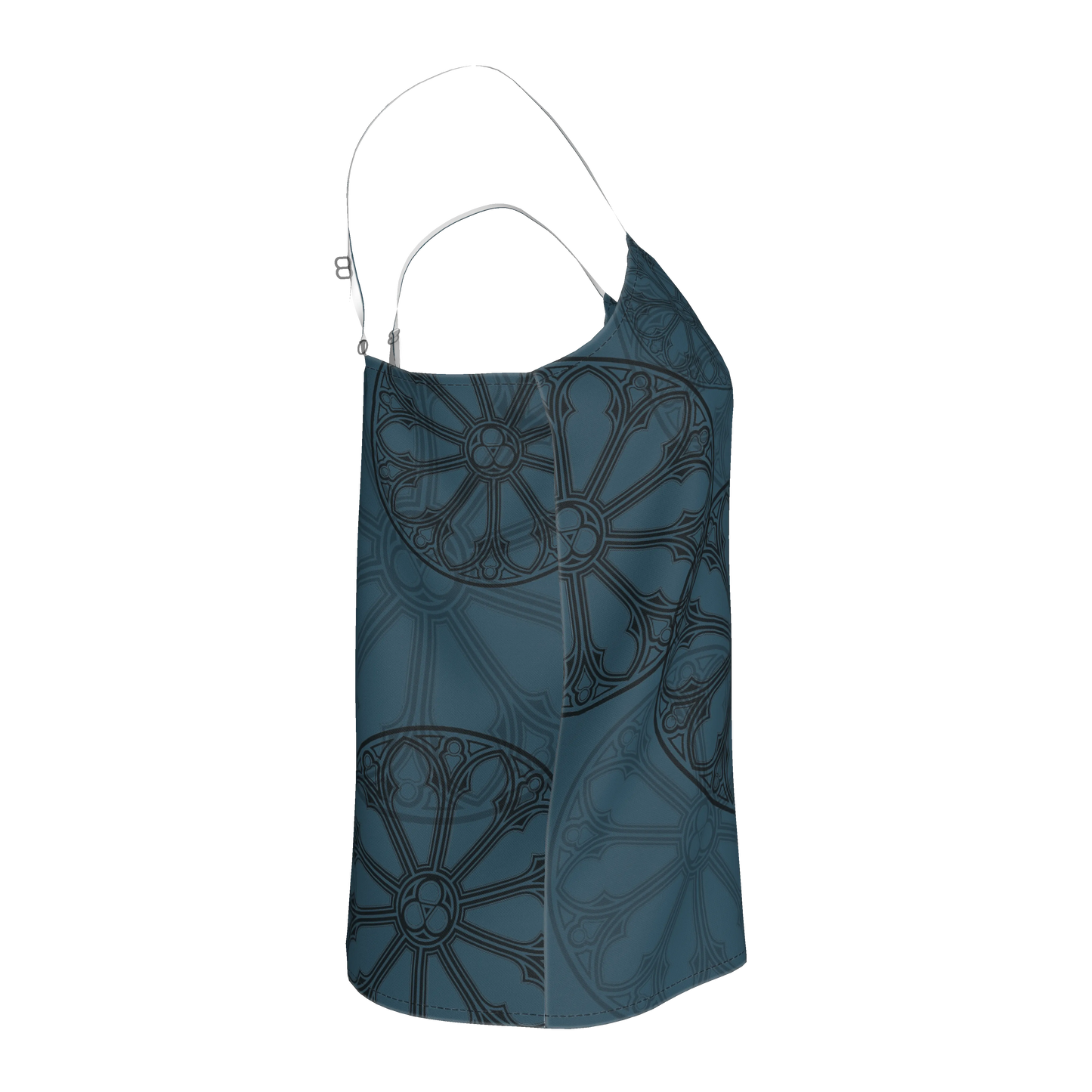 Teal Rose Window Camisole