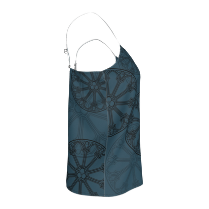 Teal Rose Window Camisole