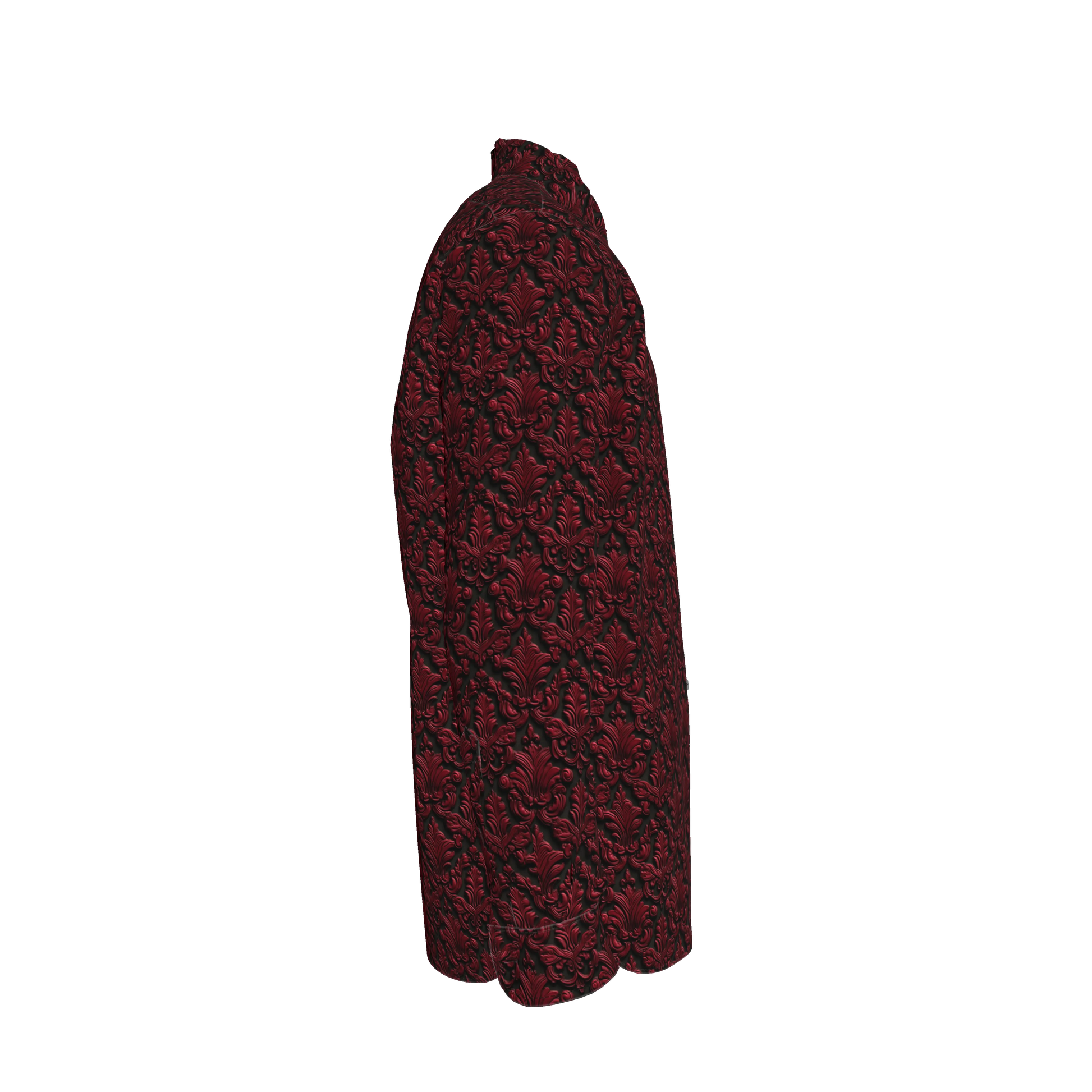 Blood Red Filagree Dress Shirt