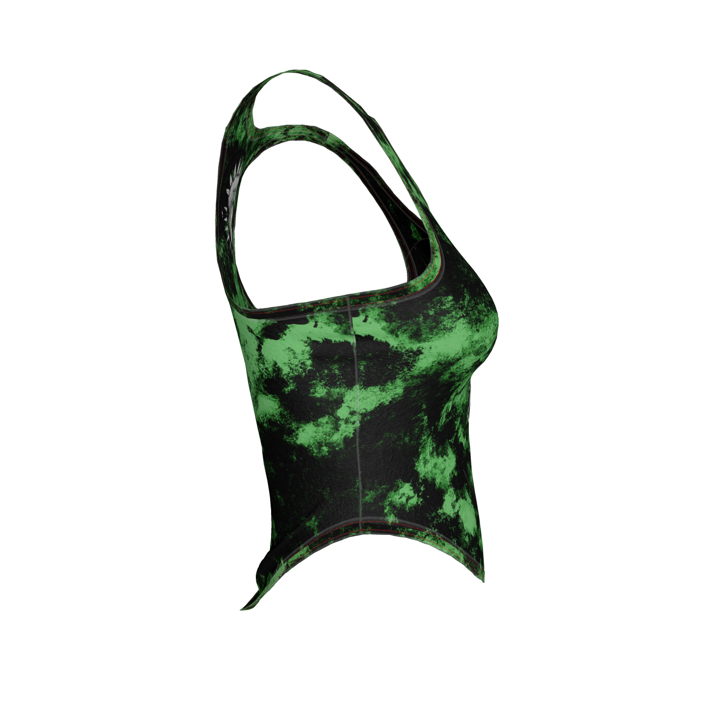 Green Punk Skull Tank