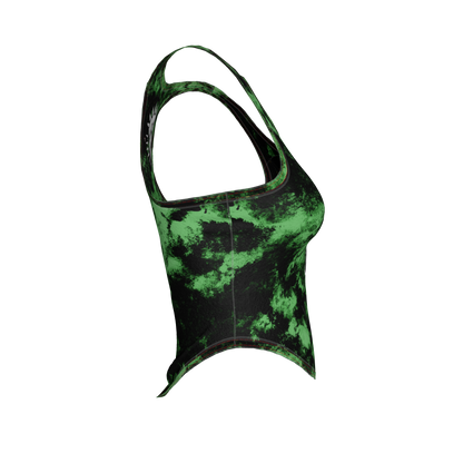 Green Punk Skull Tank