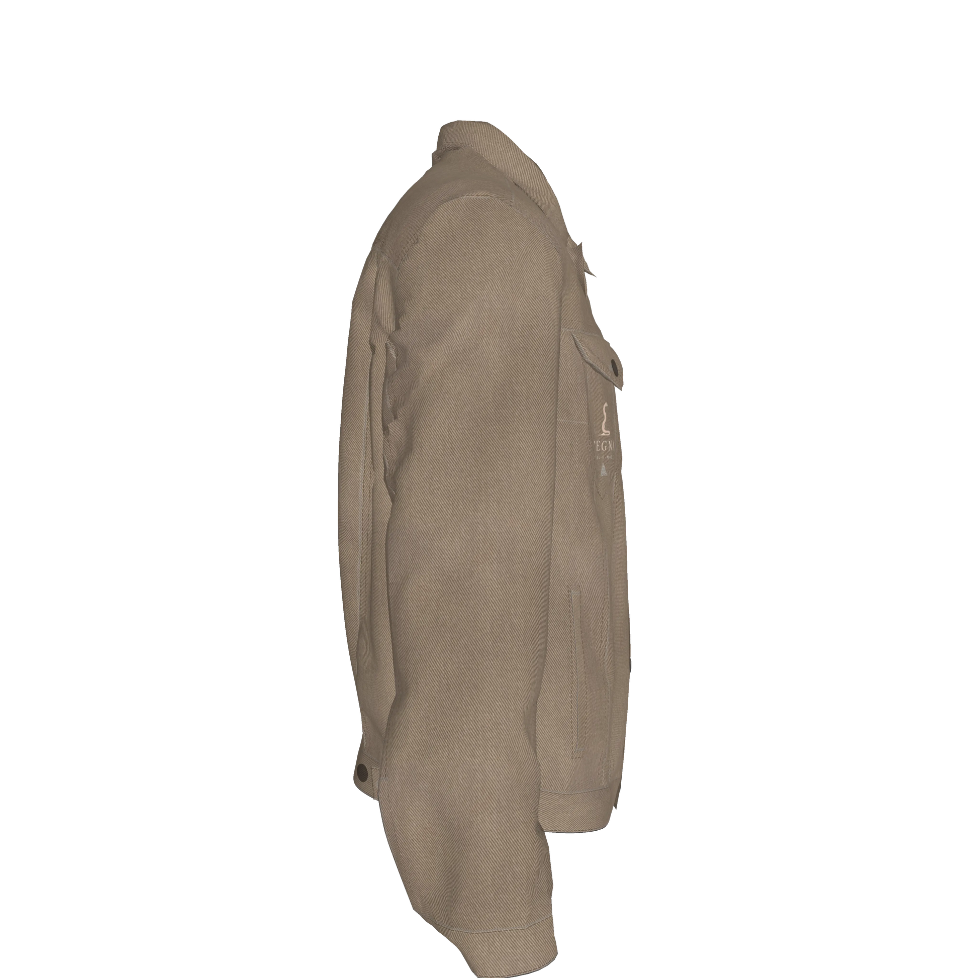 L'EGNA RISING 'DK BLUE ACID' Jean Jacket Copy