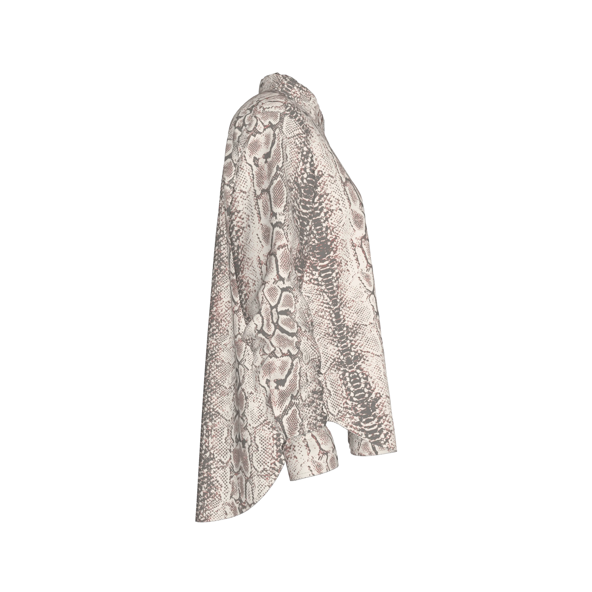 L'EGNA RISING SERPENT GRACE Oversized Button-Up