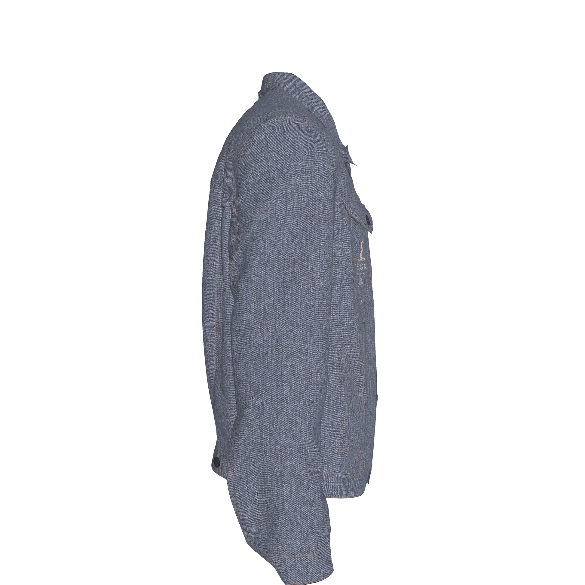 L'EGNA RISING 'DK BLUE ACID' Jean Jacket