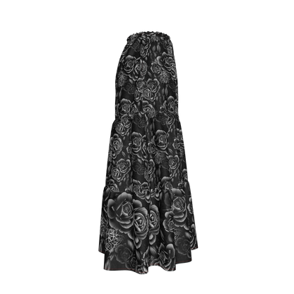 Black Rose Tiered Skirt