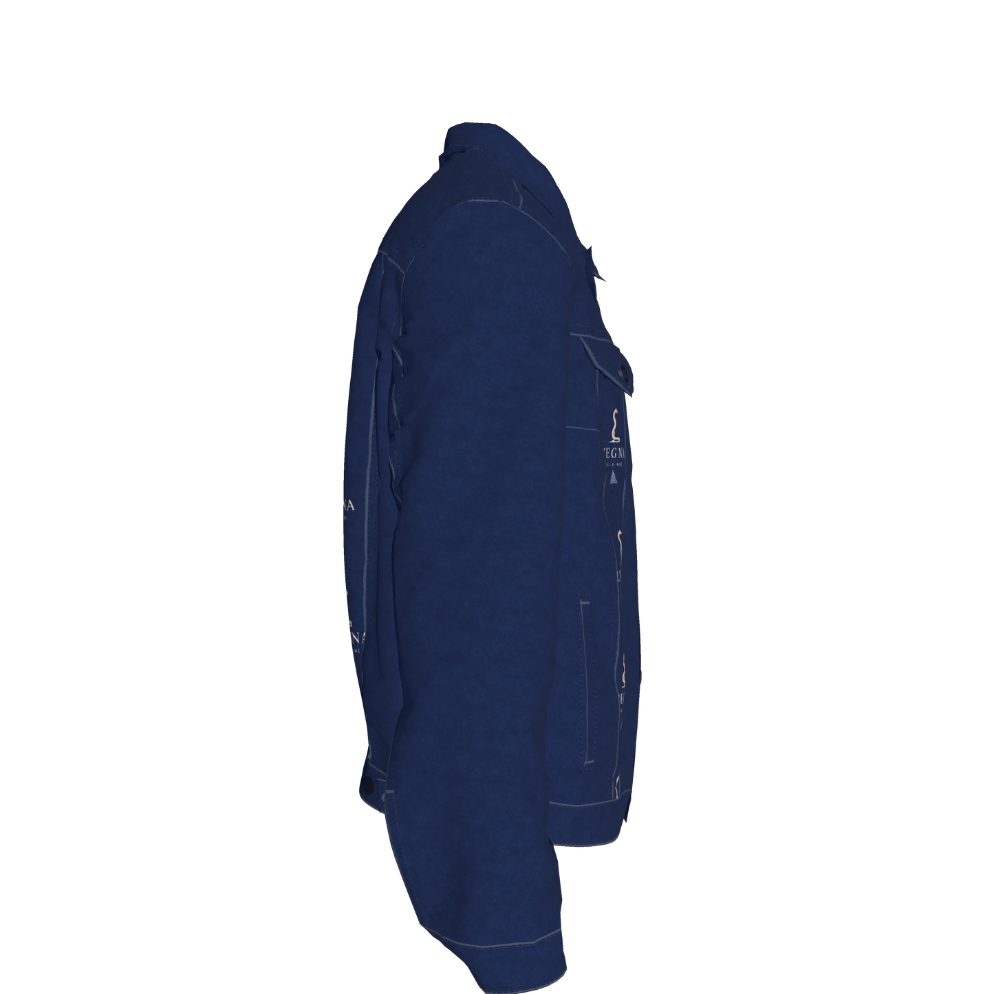 L'EGNA RISING 'BLUE-BLOOD' Jean Jacket (ALL OVER PRINT)